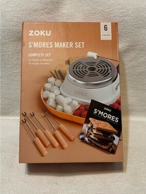 Vintage Soku S'mores Sunbeam Pie Maker Set in Peach